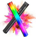 PULUZ Fotograafia valgustus, 360 &deg; magnetiline k&auml;eshoitav valgustuspulk 2000mAh akuga, 2500-9000K dimmerdatav toru kaamera, stuudiofotograafia, TikTok, YouTube, Vlogid jaoks