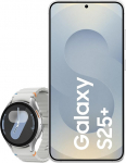 Samsung Galaxy S25+ AI nutitelefon Galaxy AI-ga, 12 GB RAM, 512 GB m&auml;lu, h&otilde;bedane varju, 3-aastane tootja garantii + Galaxy Watch7 nutikell.
