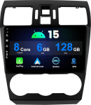 9-tolline IPS 2 DIN autoraadio Android 15 Subaru Forester/XV/WRX 2012-2015- Sisseehitatud traadita Carplay/Android Car/DSP -6G+128G - Kaamera + mikrofon - RDS WiFi BT DAB 360 juhtimiseks roolil