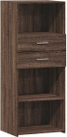 vidaXL Highboard, Sideboard with Storage Space, Chest of Drawers Cabinet for Living Room, Sideboard, Side Cabinet, Multi-Purpose Cabinet, Brown Oak Look, Wood Material