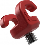 KONDOR BLUE x Armando Ferreira MondoTies kaabliklambrid kaameratele, kaablite organiseerimine, 1/4" 20 paigaldatud, hoiab 2-3 kaablit ja toetab kuni 20 naela j&otilde;udu (5 tk) - punane