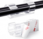 60 kaablihoidja pakett, kaabli kinnituse seinaklambrid, isekleepuv viimistleja juhtmeklamber, kaabli korraldus, kaablijuhtimine kaablijuhtimise jaoks kaabli peidus, l&auml;bipaistev