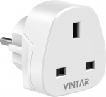 VINTAR 1PC UK to Europe Round 3 Pin to 2 Pin Type G to Type C, E, F Plug Adapter Saksamaa, Hispaania, Prantsusmaa, Itaalia, Holland, Kreeka ja Aasia jaoks.
