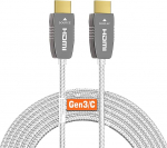 RUIPRO 8K sertifitseeritud HDMI 2.1 fiiberoptiline kaabel 10M, &uuml;likiire 48Gbps, 8K@60Hz, 4K@120Hz, d&uuml;naamiline HDR, eARC, Dolby, HDCP 2.2/2.3, &uuml;hildub PS5, Xbox, TV, projektor, AVRiga