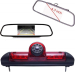 HD Transporter tagurduss&uuml;steem pidurituled tagurduskaamera Van Roof Camera parkimiskaamera parkimisabi reguleeritava nurgaga &uuml;hilduv Fiat Ducato 250 X290 Bus Box/Peugeot Boxter/Citroen Jumperiga