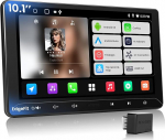 A5L 10,1-tolline Android Double DIN autoraadio koos DriveChat AI, juhtmevaba CarPlay & Android Car, puutetundlik raadio DSP 24-band EQ, OBD-mooduliga, GPS j&auml;lgimine, HDMI v&auml;ljund, kiirk&auml;ivitus, RDS/FM