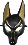 Kichvoe Anubis mask Halloween Party mask valmistatud plastist t&auml;iskasvanutele Egiptuse &scaron;aakal jumala kost&uuml;&uuml;m aksessuaar Cosplay maskeerimisball Vintage Style 35 x 7 x 3,5 tolli