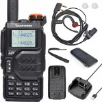 HYS Quansheng UV-K5(8) 5W Dual Band Walkie UV-K6 (oranž) Talkie laetav laetav aku raadio, VHF UHF kahesuunaline raadio (G-konksu k&otilde;rvaklapid koos kergete k&otilde;rvaklappide tarvikutega) (K5)