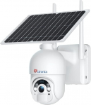 2.5K 4MP ctronics Outdoor Surveillance Camera WLAN Solar 2560 x 1440P PTZ 100% Wireless IP WiFi Camera Outdoor with Battery, PIR and Radar Detection, Coloured Night Vision with Spotlight, IP66