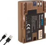 Blumax aku &uuml;hildub Canon LP-E6NH | 2600 mAh - | LP-E6P LP-E6N LP-E6 | - USB Type-C laadimisportiga - Canon EOS R R5 II R6 II R7-6D 7D 80D 90D