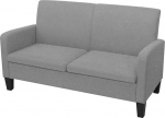 Mogou 2-Seater Sofa, Living Room Couch, Living Room Furniture, Youth Sofa, Lounger Living Room, Sofas & Couches, Youth Children's Room, 135 x 65 x 76 cm, Light Grey