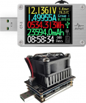 Metel (CT3+(sm-ld-00)) USB koormuse digitaalne multimeeter pinge tester DC 6 A 26 V laadimise ja laadimiskiiruse m&otilde;&otilde;tmiseks kaablid, akud, akupangad jne. Shell