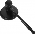 Richterhammer und Schallblock-Set aus Holz, Auktionshammer mit polierter Oberfl&auml;che for den Einsatz im Gerichtssaal