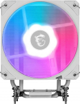 MSI MAG COREFROZR AA13 WHITE CPU &otilde;hujahuti - Direct Touch, neli 6mm vasest soojatoru, ARGB, CycloBlade 7, eelpaigaldatud termopasta Rifle laagritega ventilaator