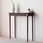 Kitsas puidust konsoollaud sahtliga, konsoollaud elutuppa, s&uuml;gav kapp, hoiuriiul koridori ja fuajeesse, koju, kontorisse, sissep&auml;&auml;suks (pruun, 120 x 35 x 80 cm / 47 x 14 x 31 cm)