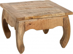 Riess Ambiente Solid Coffee Table Oopium Antique 60 cm Natural Mango Wood elutoa laud Massiivpuidust laud