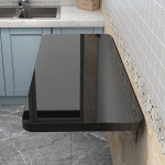 Kokkupandav seina kokkupandav laud k&ouml;&ouml;gi jaoks, kokkupandav laud, seinapult, kokkupandav kokkupandav laud, kokkupandav seinariiul, arvutipinnad, t&ouml;&ouml;kohad (V&auml;rv : Must, Suurus : L100 x W40 cm