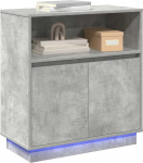 vidaXL kaasaegne halli v&auml;rvi betoonist buffee k&uuml;ljepaneel USB toiteallikaga, suur vastupidav hoiuruum s&ouml;&ouml;gitoa ja elutoa jaoks, stiilne matt viimistlus, t&auml;iuslik dekoreerimine ja organiseerimine