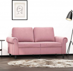 2-kohaline diivan Kahekohaline diivan Diivan Lounge Diivan Polsterdatud diivan Relax diivan K&uuml;lalissohv Diivan Leinasohv Diivan elutuppa Magamistoas K&uuml;lalistetuppa Roosa 120 cm Velvet