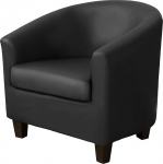 Pack of 2 Chesterfield tooli katted valmistatud PU nahast koos padjakattega, elastne veekindel kokteili tooli kate, eemaldatav tool m&ouml;&ouml;bli kaitsja elutuppa (Grigio Scuro)