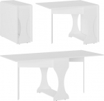 Rodnik kokkupandav s&ouml;&ouml;gilaud, kokkupandav laud, ruumi s&auml;&auml;stev laud (valge)