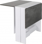 Kokkupandav laud 102,5 x 76 x 73 cm Kokkupandav s&ouml;&ouml;gilaud Elutoa laud Kokkupandav k&ouml;&ouml;gilaud (valge + betoon)