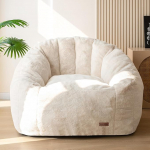 MAXYOYO Giant Bean Bag Chair, &uuml;le suurusega Bean Bag Diivan t&auml;iskasvanutele ja lastele, Faux Fur Shell kuju, suur Bean Bag t&auml;idisega, t&auml;idetud suur aktsent diivan, tool, p&otilde;randale diivan m&auml;ngimiseks,