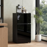 Merax Minik&uuml;hlschrank 60L mit Gefrierfach (22L), freistehender Mini K&uuml;hlschrank mit Glast&uuml;r & LED, leise 45 dB, 7-Stufen Temperaturregelung, Mini Bar K&uuml;hlschrank f&uuml;r K&uuml;che B&uuml;ro Schlafzimmer