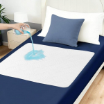 DUJUIKE veekindel madratsikaitse, pestav, imav inkontinentsi pad, sobib t&auml;iskasvanute/laste hoolduseks, lemmikloomade m&auml;hkmed, lekkimisvastane, libisemiskindel (valge, 90 x 180 cm)