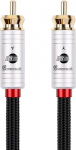 BOAACOUSTIC JIB Digitaalne koaksiaalkaabel koaksiaal High End RCA subwoofer RCA koaksiaalkaabel digitaalne 75 Ohm S/PDIF subwooferile AV vastuv&otilde;tja v&otilde;imendi kodukino 1 m