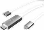 j5create USB Type C kuni 4K @ 60Hz HDMI adapteri kaabel (1,8 m), PD 100 W, &uuml;hildub Thunderbolt 3/4, MacBook Pro/Air, iPad Pro/Air, ChromeBook (JCC155G)