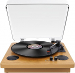 VIFLYKOO plaadim&auml;ngija Bluetooth plaadim&auml;ngija 2 Stereo k&otilde;larid 3 Speed 33/45/78 rpm Retro plaadim&auml;ngija toetab vin&uuml;&uuml;l MP3 / k&otilde;rvaklapid Jack / AUX Input / RCA v&auml;ljundiga