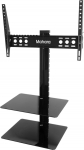 Mahara kallutatav ja p&ouml;&ouml;ratav teleri seinakinnitus koos riiulitega Sobib kuni 40", 45", 45", 119.4", 127cm, 139.7cm, 152.4cm, VESA &uuml;hildub kuni 600x4" 00, TV maksimaalne kaal: 45kg