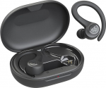 JLab Go Air Sport, juhtmevabad k&otilde;rvaklapid, Bluetooth k&otilde;rvaklapid Sport - spordiklapid, 32+ tundi, USB laadimiskohver, 3 EQ heli - t&otilde;elised juhtmevabad k&otilde;rvaklapid j&otilde;usaalile, jooksmisele, mustad