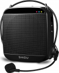 Voice Amplifier (18 W) with 2000 mAh Lithium Battery and Internal Microphone for Teachers, Ladder & Yoga Teachers &ndash; Blue/Wired Shidu SD S512
