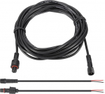 PATIKIL 16,4 Fu&szlig; 2-poolne Verl&auml;ngerungskabel, 22AWG Wasserdichtes IP67-Verl&auml;ngerungskabel mit 7,87" Stecker-Set f&uuml;r Boot Auto LKW Innen-/Au&szlig;en-Solar-LED-Streifenlicht, Schwarz