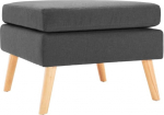 vidaXL Jalahoop tool Ottomani Lounge tumehall kangas puidust raam 54 x 54 x 43,5 cm