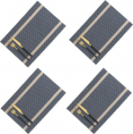 Platsialused, kuumakindlad platsialused, plekikindlad, libisemiskindlad pestavad PVC-platsialused, kootud vin&uuml;&uuml;lplatsialused, komplekt 4 (must)/285 (v&auml;rv : sinine)