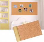 Korktafelrolle, selbstklebende Korktafelrolle, DIY-Kork-Pinnwand, rahmenlose Korkfliesen f&uuml;r die Wand, f&uuml;r B&uuml;ro, Schule, K&uuml;che, Message Vision Board (Farbe: Braun, suurus: 1,22 x 1,64 m (6 mm).