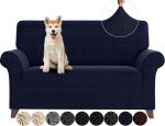 Sofabezug, 1-osaline, Stretch-Sofa-Schonbezug, Marineblau, Zweisitzer