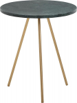Wohnling k&uuml;ljelaud Ehtne marmor roheline 38 x 38 x 44 cm metallist kuld V&auml;ike kolmjalgne diivanilaud &Uuml;mmargune elutoa laud Diivan kaasaegne kohvilaud K&otilde;rge