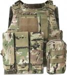 HYCOPROT Tactical Vest 1000D Oxford Adjustable Military Airsoft Vest Special Mission Outdoor Adventure Paintball Military Training
