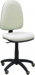 PIQUERAS Y CRESPO Modelo 04CP Silla de oficina ergon&oacute;mica con mecanismo de contacto permanente, regulable en altura y ruedas de parquet Asiento y respaldo tapizados en tejido BALI color gris