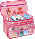 Tonies Glitter Tote Bag &uuml;hilduv Toniebox 2/1, Tonies hoiukott Tonieboxi stardikomplekti ja Tonie figuuride jaoks aknaga ja veekindla materjaliga (ainult kott)
