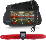 7-tolline tahavaatepeegli monitor + HD piduritulede tagurduskaamera asendamine Fiat E-Doblo/Toyota Proace City/Opel Combo Cargo/Vivaro/Peugeot Partner 2 II Tepee Rifter/Citroen Berlingo 3 III 4 IV B9 Boxile