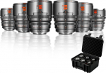 7artisans 10 mm/16 mm/25 mm/35 mm/50 mm/85 mm T2.1 Cine objektiivi S35 raami komplekt, mis &uuml;hildub Canon RF-S monteeringuga RED Komodo/Komodo X/Canon C70/R7/R50/R10 jaoks (Titanium Grey)