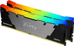 Kingston FURY Renegade RGB 16GB 4266MT/s DDR4 CL19 DIMM (2 tk) lauaarvuti m&auml;ngum&auml;lu - KF442C19RB2AK2/16