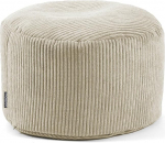 mokebo&reg; Pouf, pouf, pouf v&otilde;i jakkar Corduroy 30 x 50 cm 'Der Faule Lenz', p&otilde;randapadi beeži v&auml;rvi, jalapadi, siseruumi istmepadi, &uuml;mmargune kangas, pouf, pehme ja pehme, EPS helmedega t&auml;idisega.