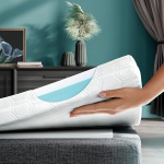 WENDRE madratsitopper 180x200 cm box spring voodile - jahutav madratsitopper 180x200cm &Ouml;ko-Tex sertifikaadiga - mugav 7cm visko- ja k&uuml;lmavahuga - kaks k&otilde;vadusastet H3 ja H2