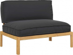 Garten-Sofa-Set Schwarz Massivholz Akazie, modern, modulare Anordnung, Party & Entspannung Model3418210